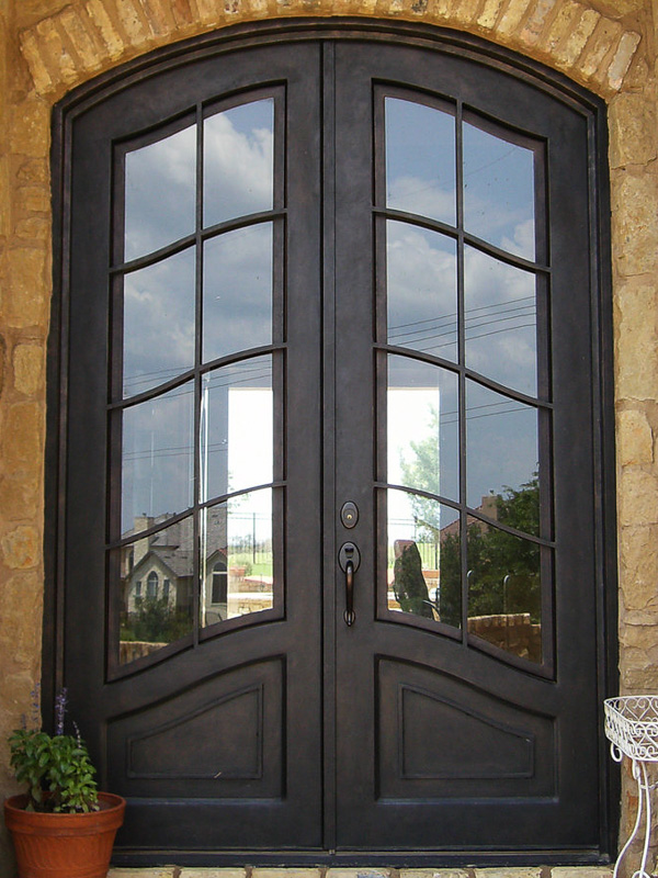 Custom Steel Iron Door Traditional Clear Glass