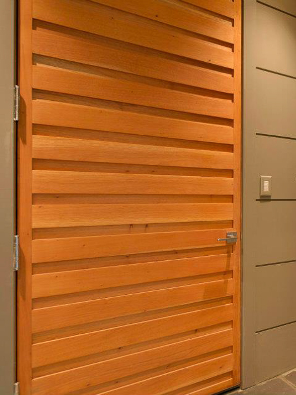 modern spanish cedar door