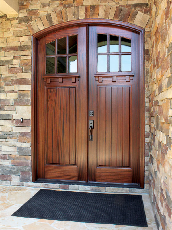 craftsman double door wood