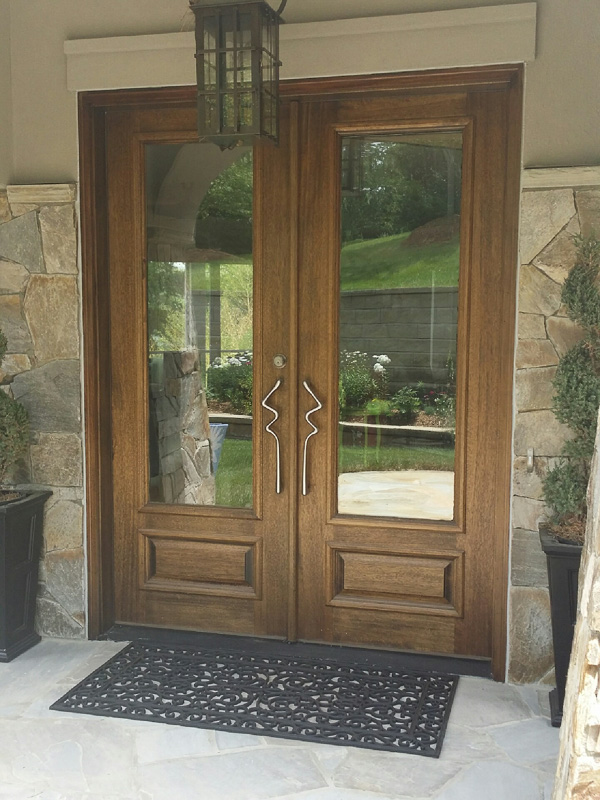 merantti mahogany double entry door