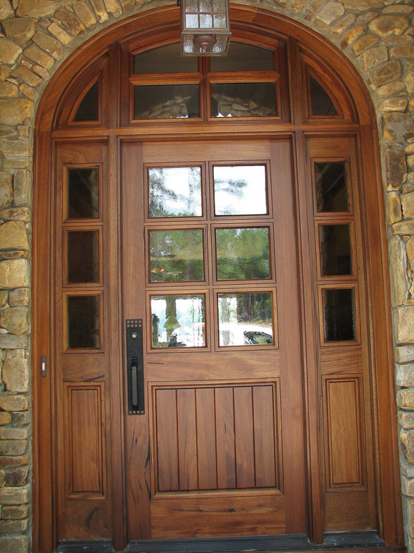 walnut entry door gna glass