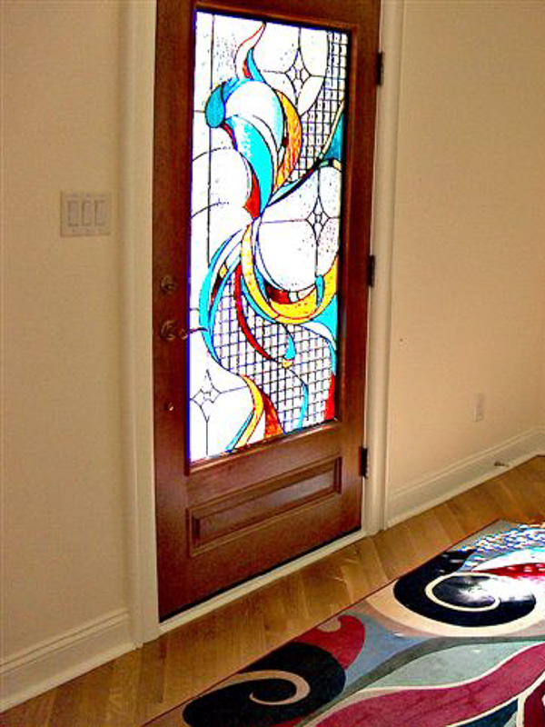 stained glass entry door