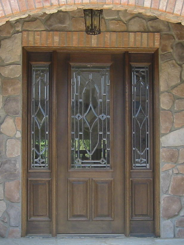 beveled glass front door